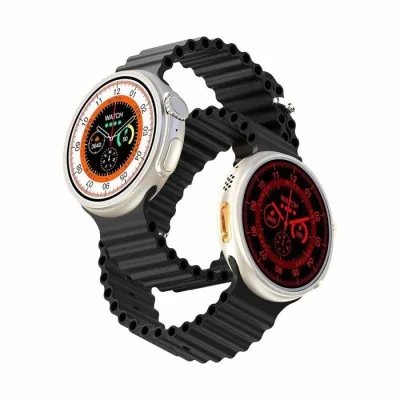 Ultra Evo Smart Watch 1.51" Wide Touch Screen - Black Strap